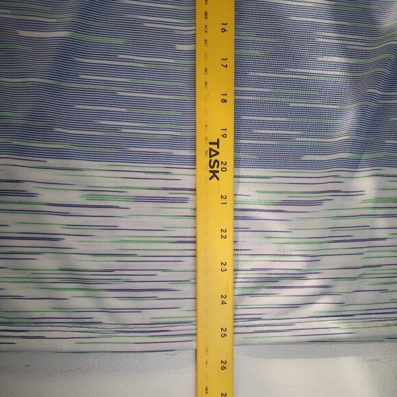 NWT Antigua Blue Green & Purple Striped Ladies Size Large Straight Fit Polo - Picture 13 of 13